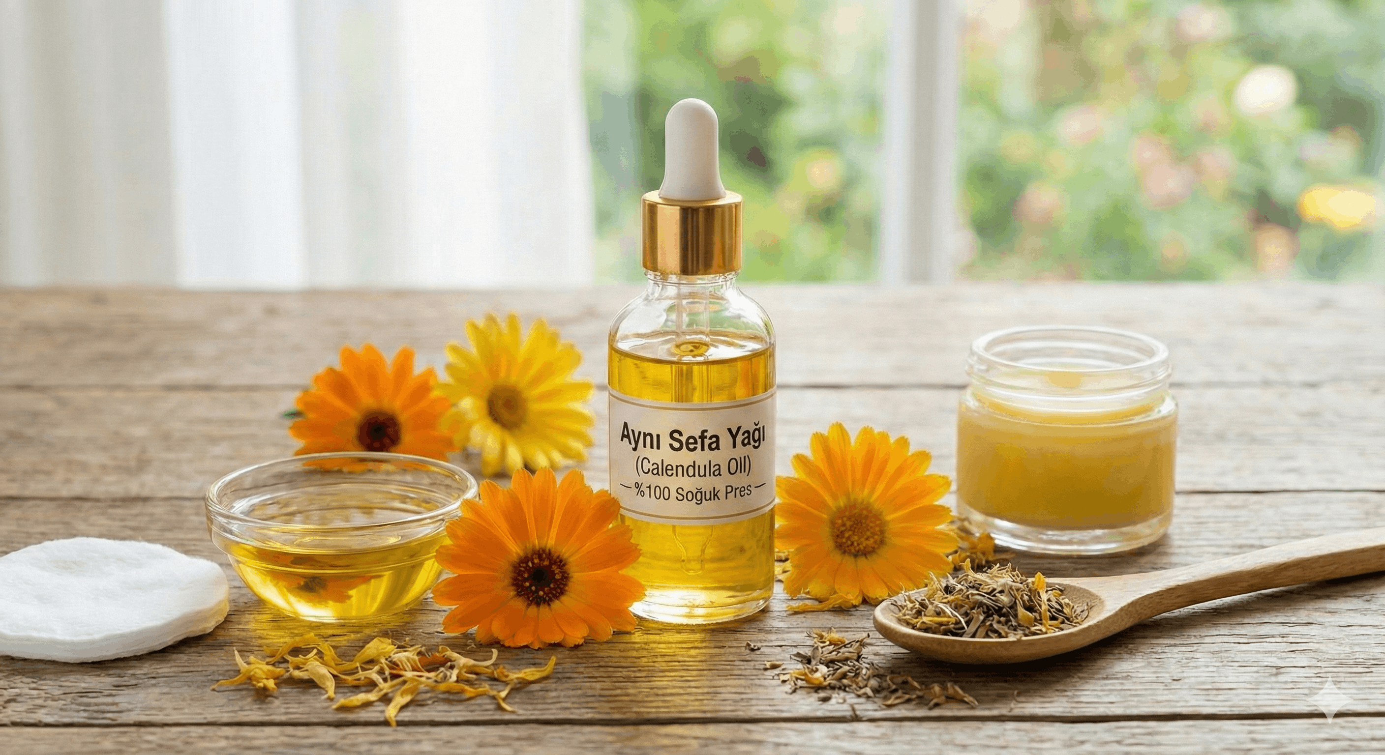 Aynı Sefa Yağı (Calendula) Nedir? Bebek Konağı, Pişik ve Yara İyileşmesi Faydaları