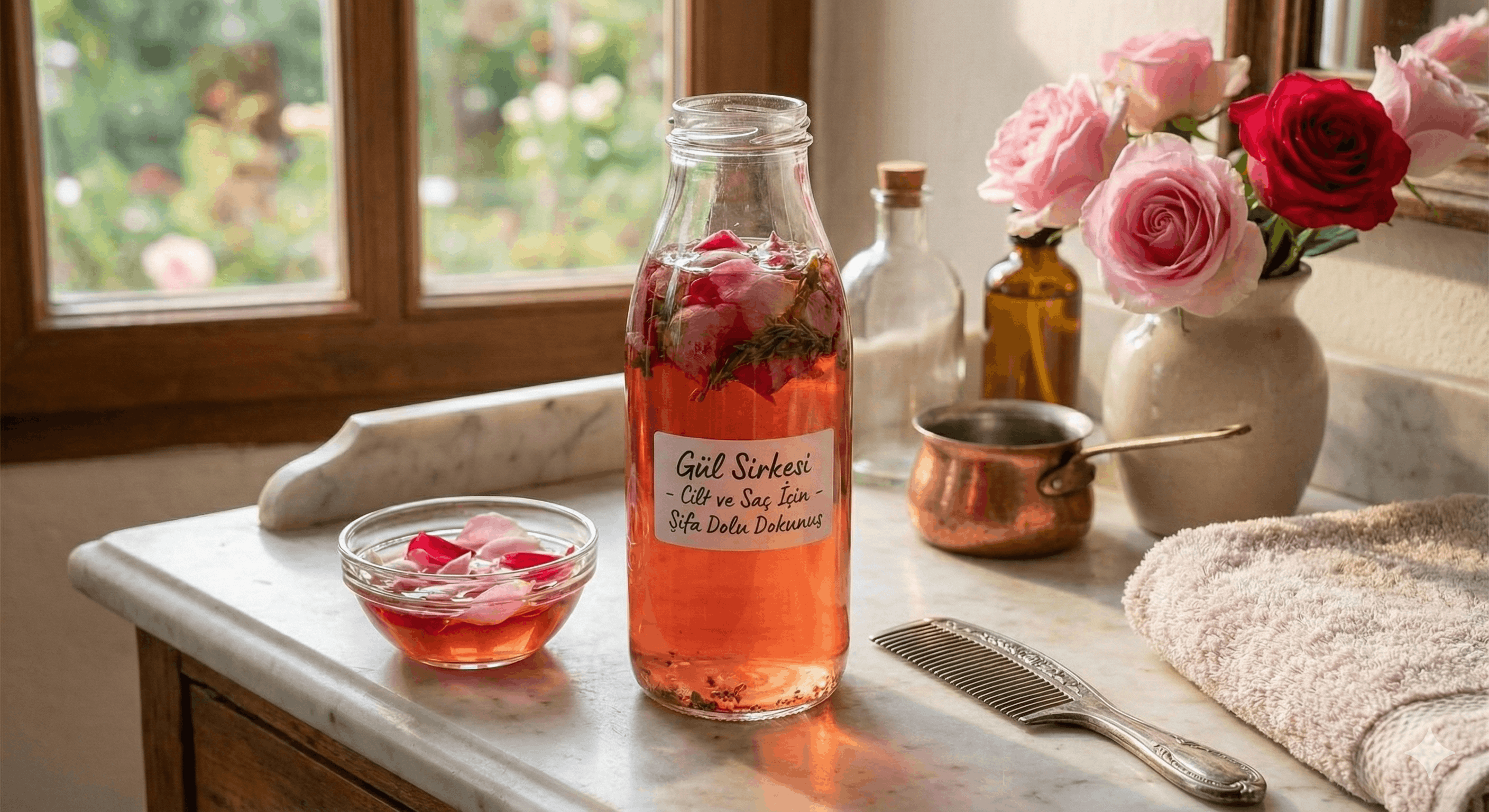 Gül Sirkesi, Cilt ve Saç İçin Şifa Dolu Dokunuş, Gülün Geleneksel Hali