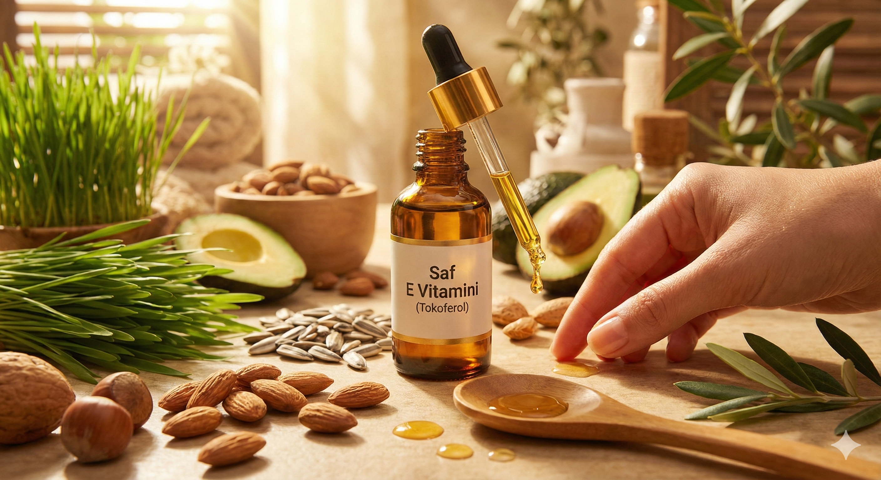 E Vitamini (Tokoferol) Nedir? Cilt, Saç ve Antioksidan Faydaları