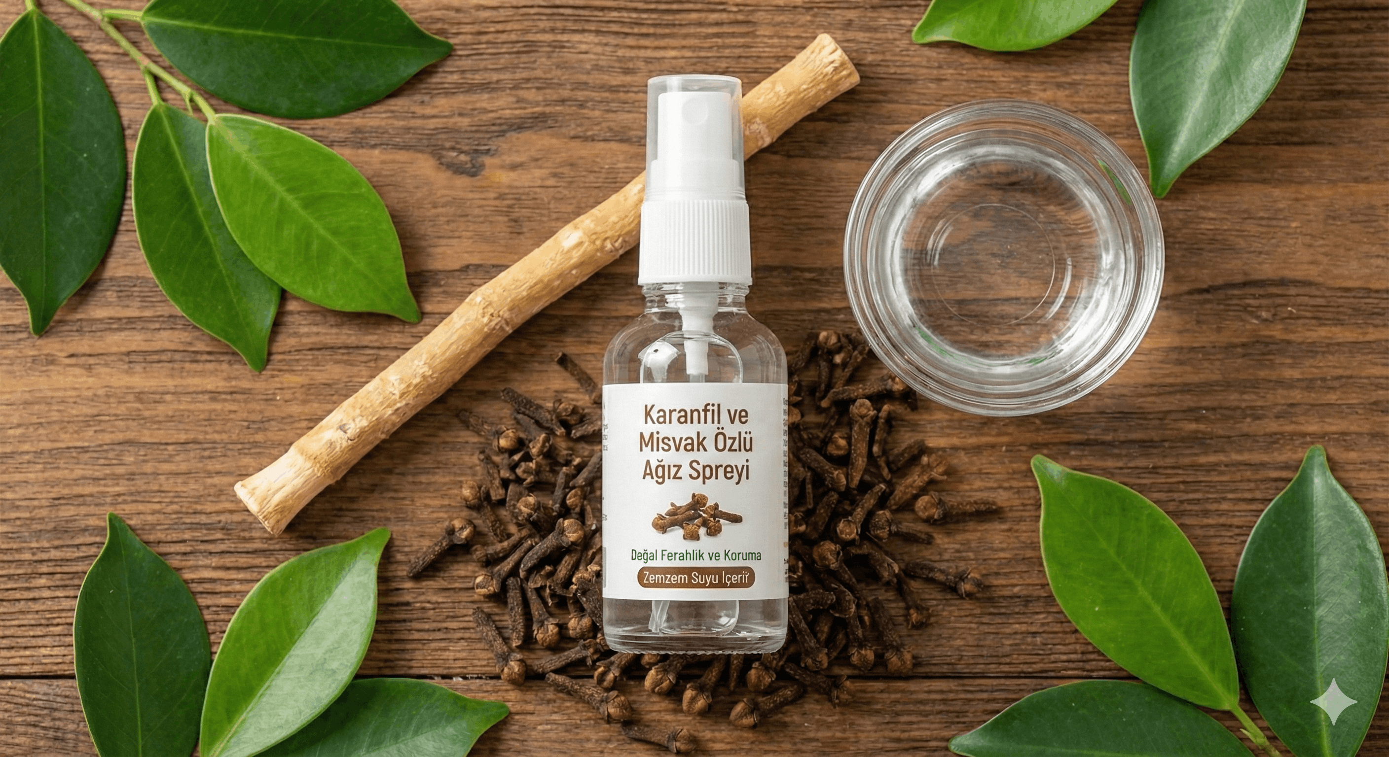 Karanfil ve Misvak Özlü Ağız Spreyi: Doğal Ferahlık ve Koruma