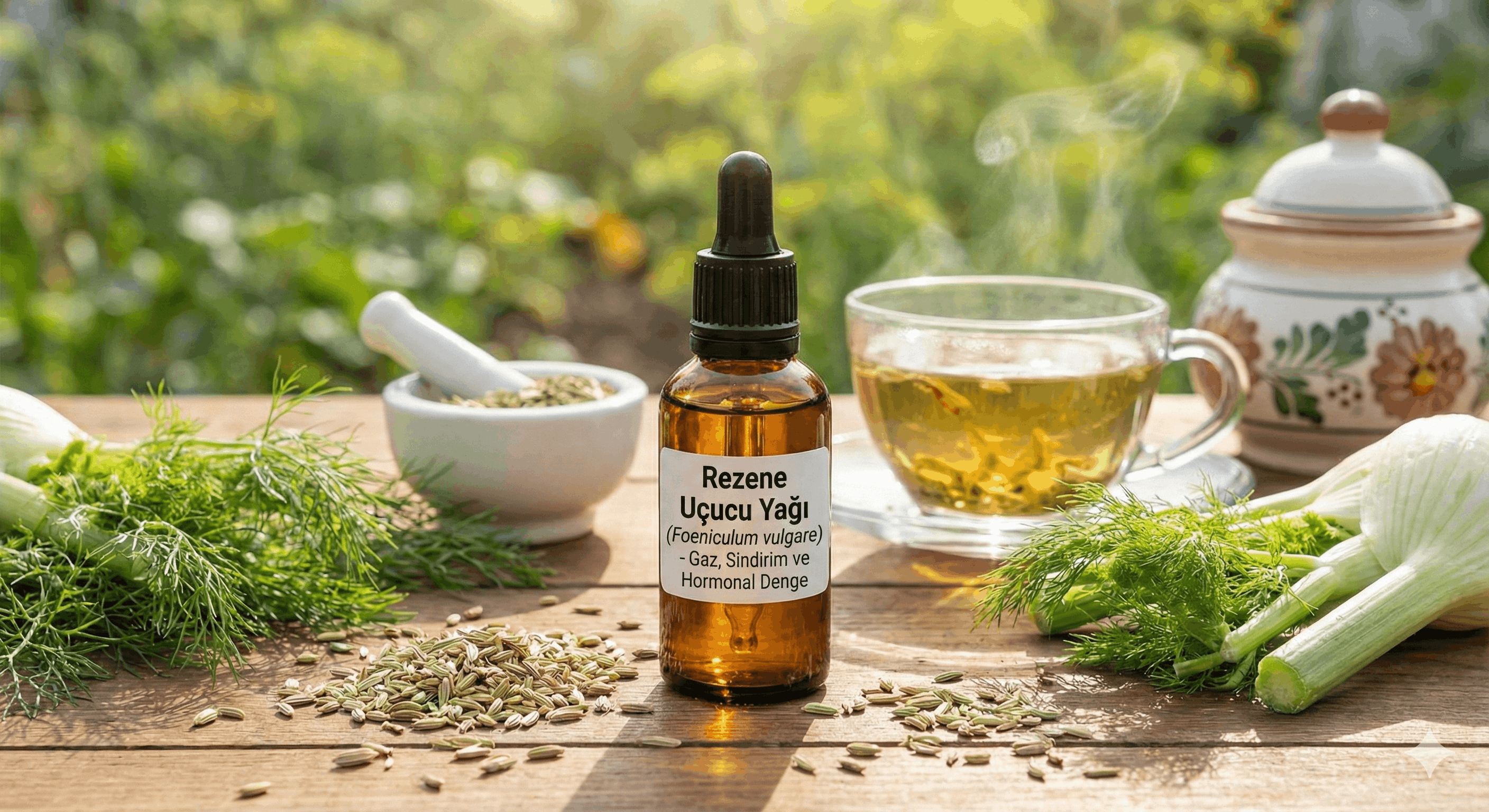 Rezene Uçucu Yağı Nedir? Gaz, Sindirim ve Hormonal Dengeye Doğal Destek