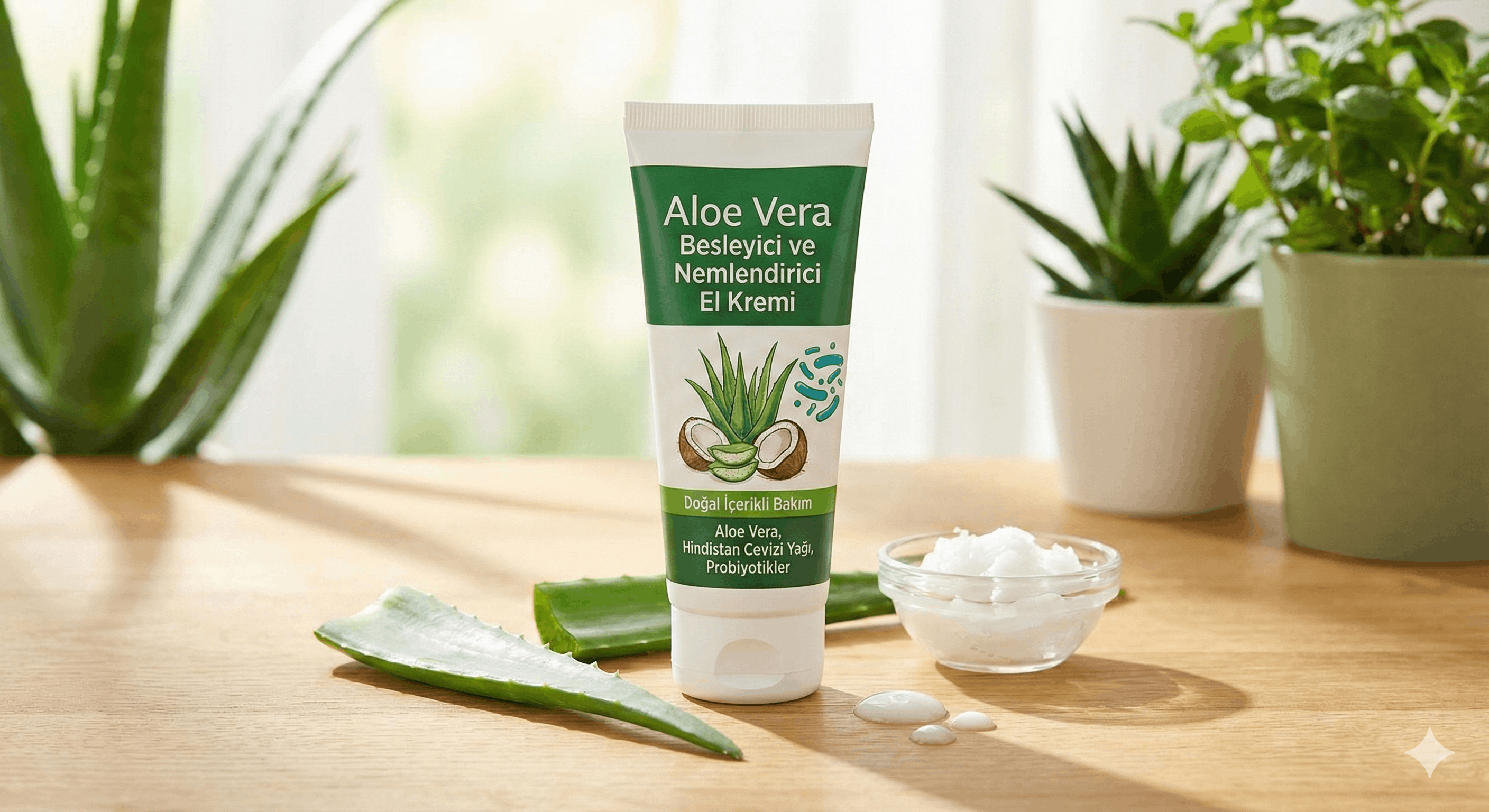 Aloe Vera Besleyici ve Nemlendirici El Kremi: Doğal İçerikli Bakım